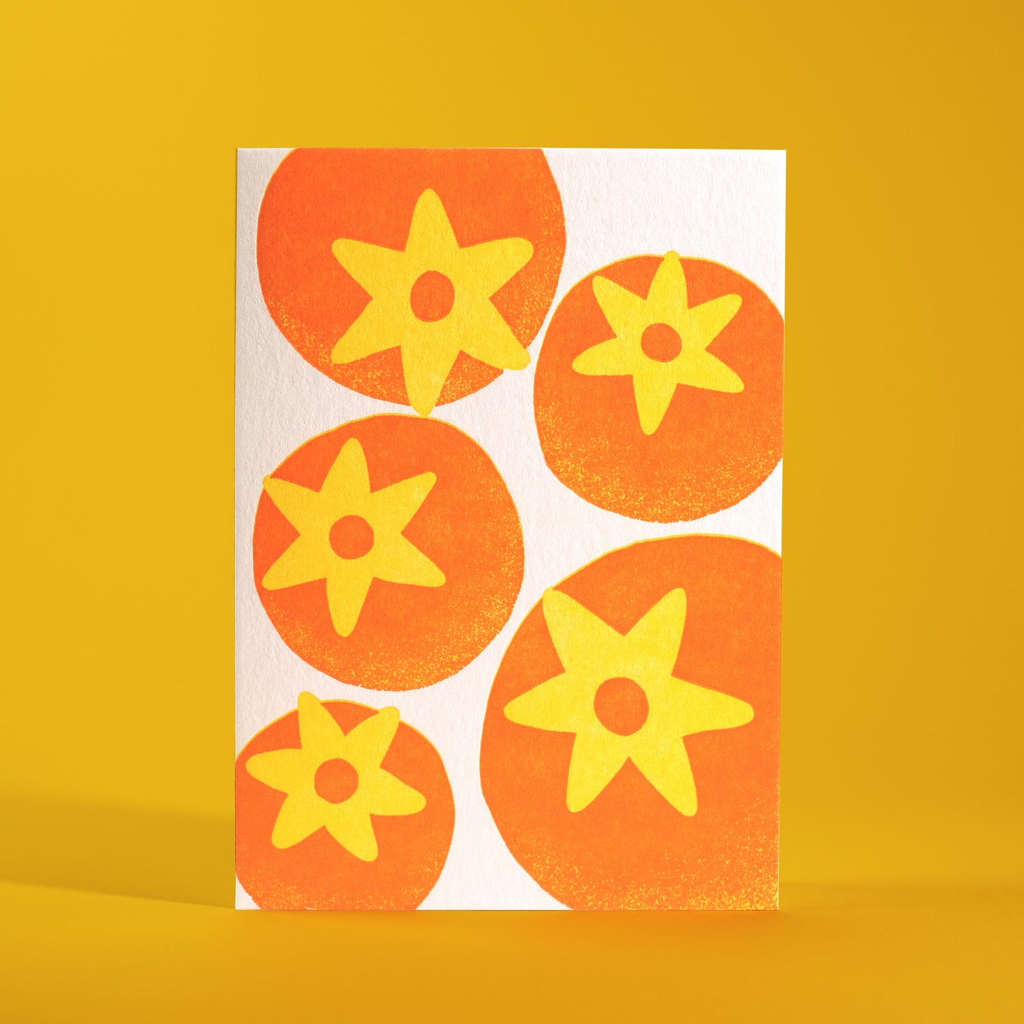 Persimmon Letterpress Greeting Card