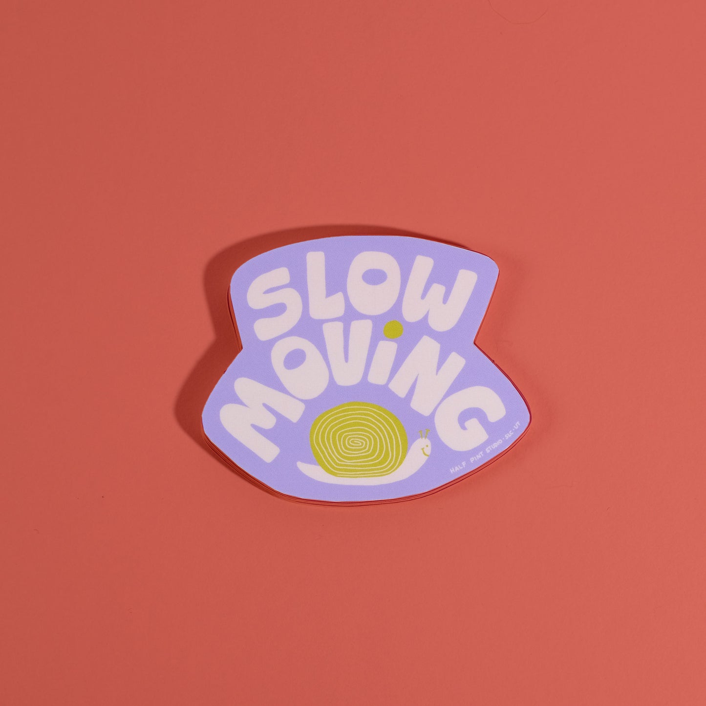 Slow Moving Snail Vinyl Sticker