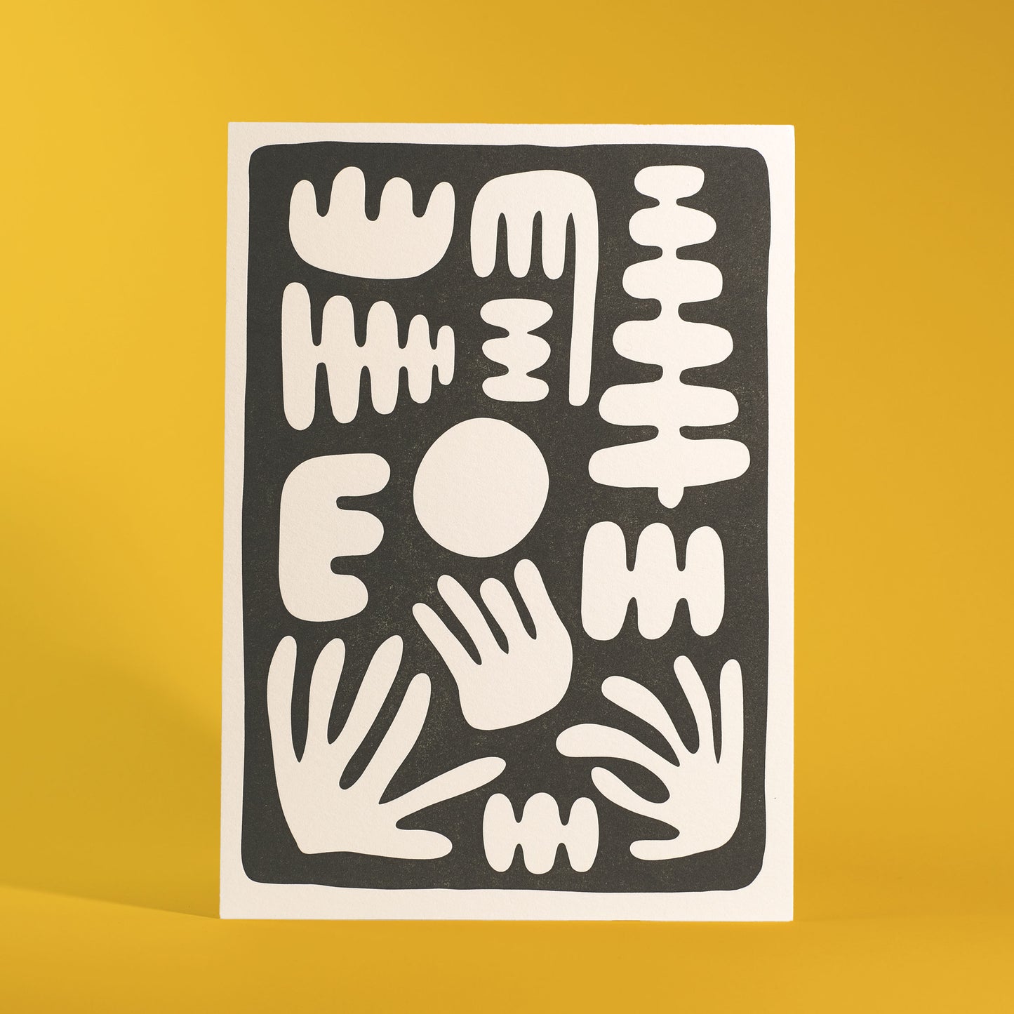 Desert Shapes 5x7" Letterpress Art Print