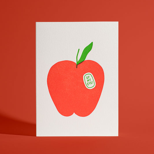 Apple of My Eye Letterpress Greeting Card