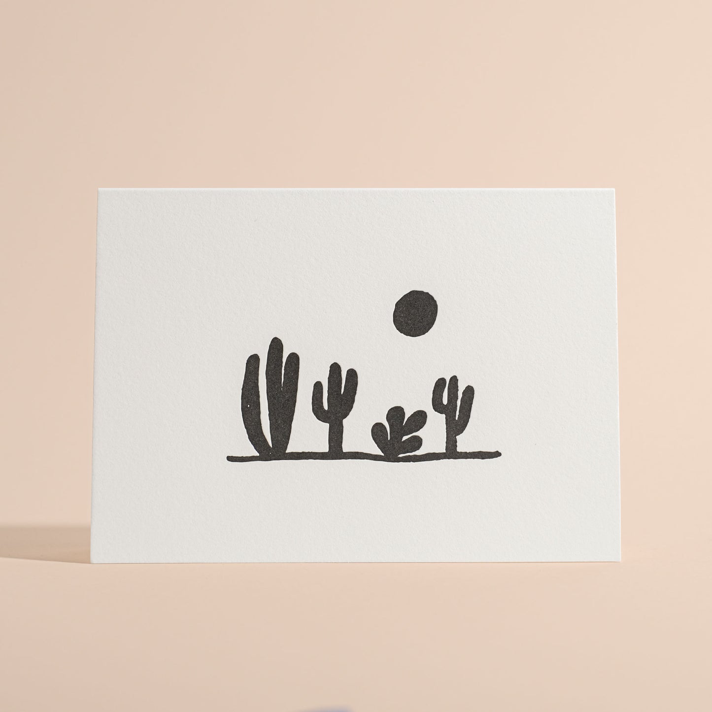 Cactus Letterpress Greeting Card