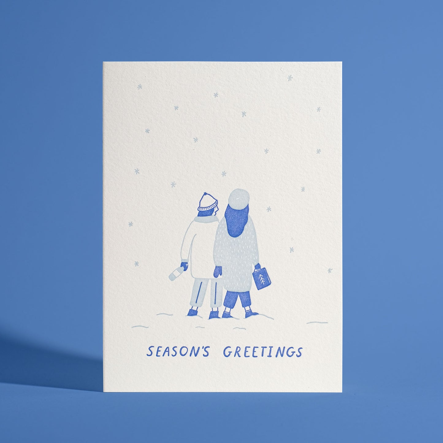 Season's Greetings Friendship Letterpress Greeting Card