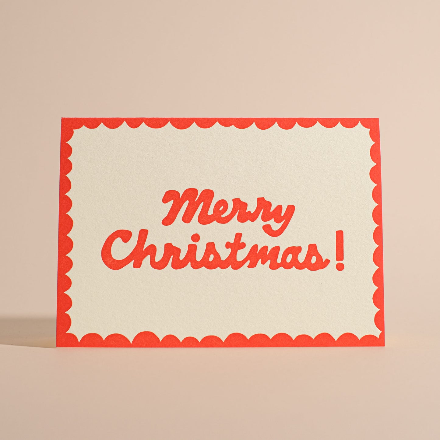 Merry Christmas! Letterpress Greeting Card