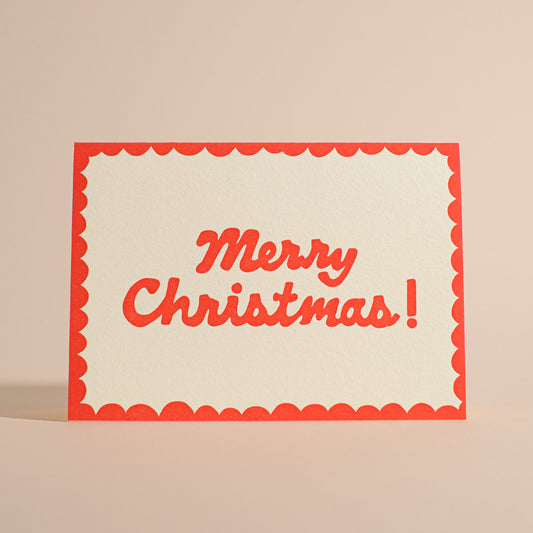 Merry Christmas! Letterpress Greeting Card