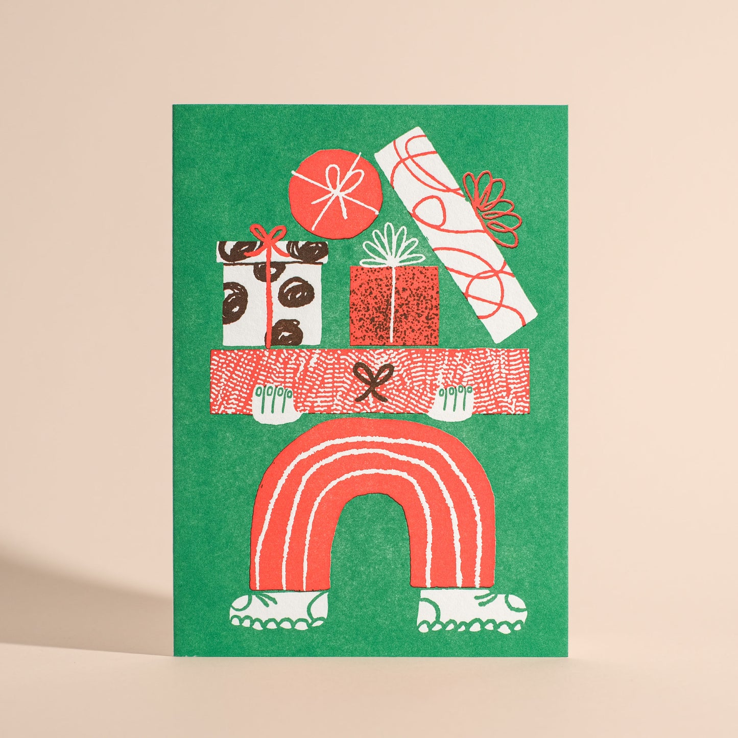 Presents! Presents! Presents! Letterpress Greeting Card